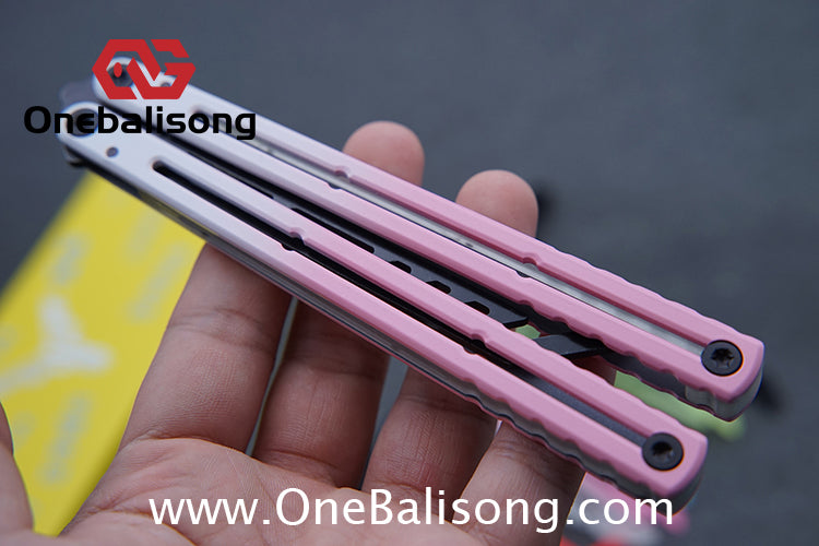 YY Noctilucent Steel Kraken Balisong Clone  Stainless Steel Handle Stainless Steel Blade Bushings