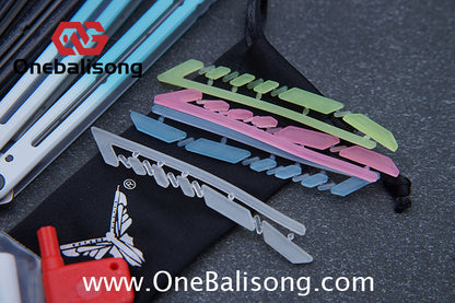 YY Noctilucent Steel Kraken Balisong Clone  Stainless Steel Handle Stainless Steel Blade Bushings