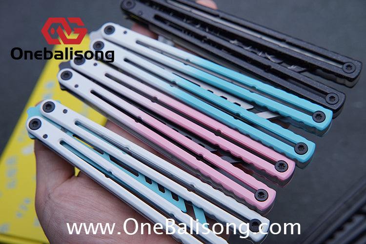 YY Noctilucent Steel Kraken Balisong Clone  Stainless Steel Handle Stainless Steel Blade Bushings