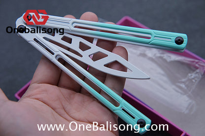 Asgard Steel Cygnus Balisong ABS Patch/Coating/Stainless Steel Handle Stainless Steel Blade Bushings
