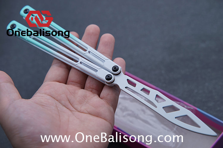Asgard Steel Cygnus Balisong Stainless Steel Handle Stainless Steel Blade Bushings