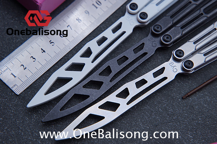 Asgard Steel Cygnus Balisong Stainless Steel Handle Stainless Steel Blade Bushings