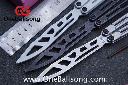 Asgard Steel Cygnus Balisong ABS Patch/Coating/Stainless Steel Handle Stainless Steel Blade Bushings