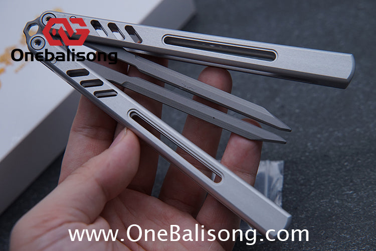 Class Loss Creation 8801 Balisong Aluminum Alloy Handle Stainless Steel Tuning Fork Blade Bushings