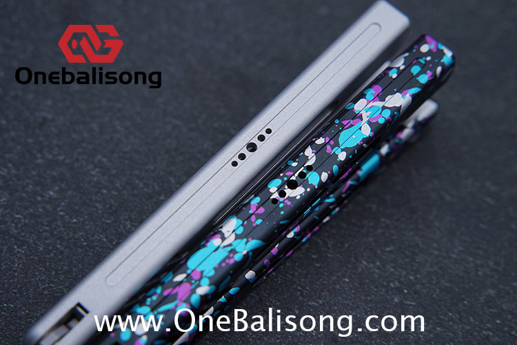 Class Loss Creation 8801 Balisong Aluminum Alloy Handle Stainless Steel Tuning Fork Blade Bushings