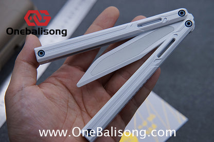 H-air Knicks Balisong Seven Series Aluminum Alloy Handle Stainless Steel Blade Bushings