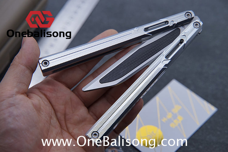 H-air Knicks Balisong Seven Series Aluminum Alloy Handle Stainless Steel Blade Bushings
