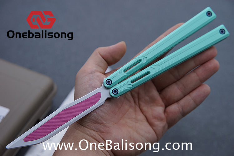H-air Knicks Balisong Seven Series Aluminum Alloy Handle Stainless Steel Blade Bushings