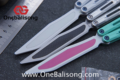 H-air Knicks Balisong Seven Series Aluminum Alloy Handle Stainless Steel Blade Bushings