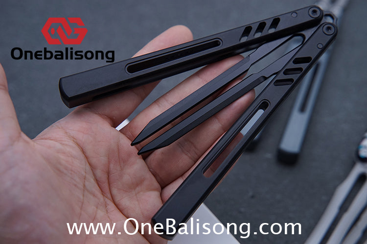 Class Loss Creation 8801 Balisong Aluminum Alloy Handle Stainless Steel Tuning Fork Blade Bushings