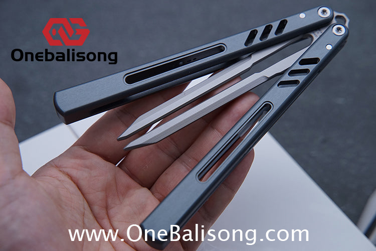 Class Loss Creation 8801 Balisong Aluminum Alloy Handle Stainless Steel Tuning Fork Blade Bushings