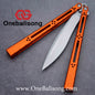 theone HOM Aluminum bas Balisong clone Aluminum alloy handle stainless steel blade Bushing