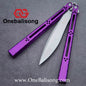 theone HOM Aluminum bas Balisong clone Aluminum alloy handle stainless steel blade Bushing