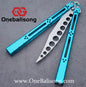 theone HOM Aluminum bas Balisong clone Aluminum alloy handle stainless steel blade Bushing