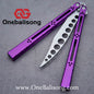 theone HOM Aluminum bas Balisong clone Aluminum alloy handle stainless steel blade Bushing
