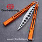 theone HOM Aluminum bas Balisong clone Aluminum alloy handle stainless steel blade Bushing