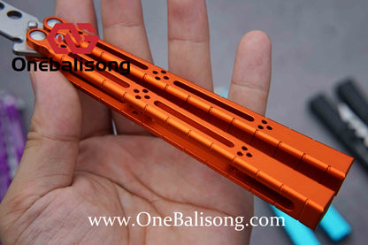 theone HOM Aluminum bas Balisong clone Aluminum alloy handle stainless steel blade Bushing