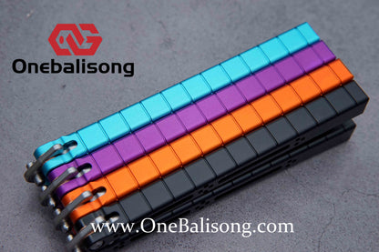 theone HOM Aluminum bas Balisong clone Aluminum alloy handle stainless steel blade Bushing