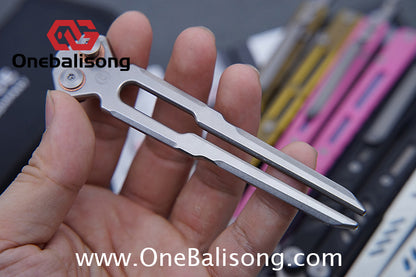 Maxace Banshee Balisong G10/PEI Patch Handle 10Cr15CoMoV Stone Washing Blade Bushing