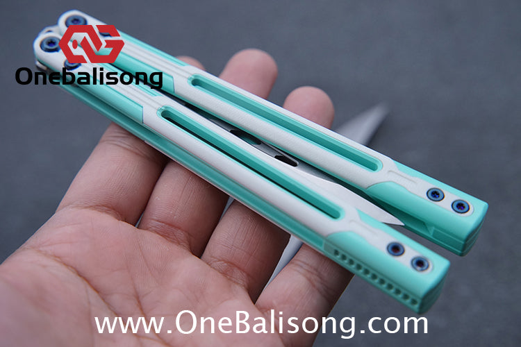 APOCALYPSE TIANQI Cygnus Clone v3.5 Blue screw 7075 Aluminum alloy handle bushing stainless steel blade