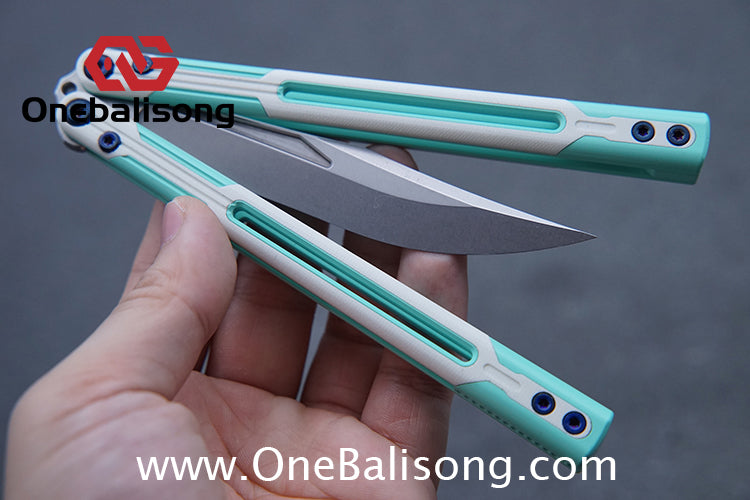APOCALYPSE TIANQI Cygnus Clone v3.5 Blue screw 7075 Aluminum alloy handle bushing stainless steel blade