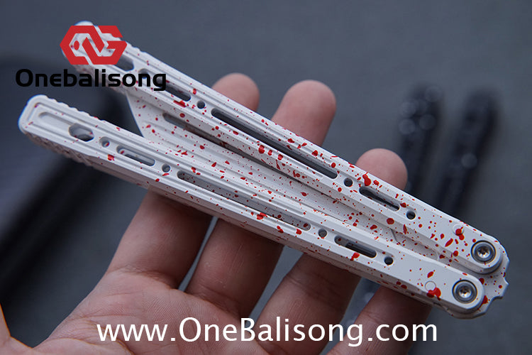 AKD Elysian Balisong 7075 Aluminum Alloy Handle 14Cr28Mov Stainless Steel Blade Bushings