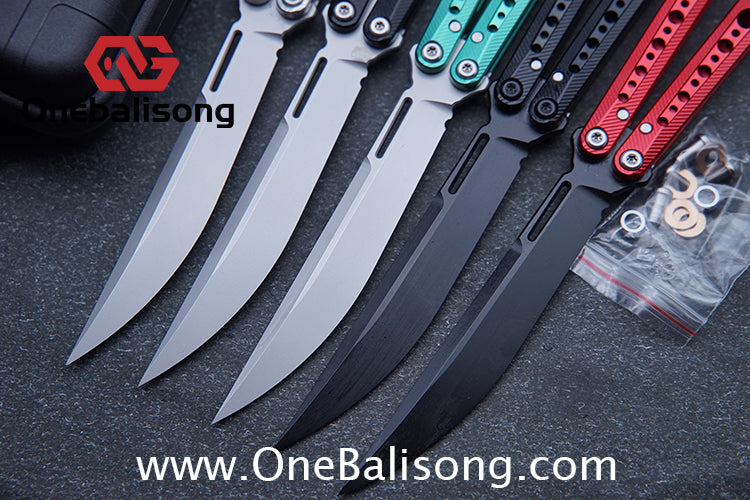 Blade Island Kongming Balisong 7075 Aluminum Alloy Handle 440c Stainless Steel Blade Bushings