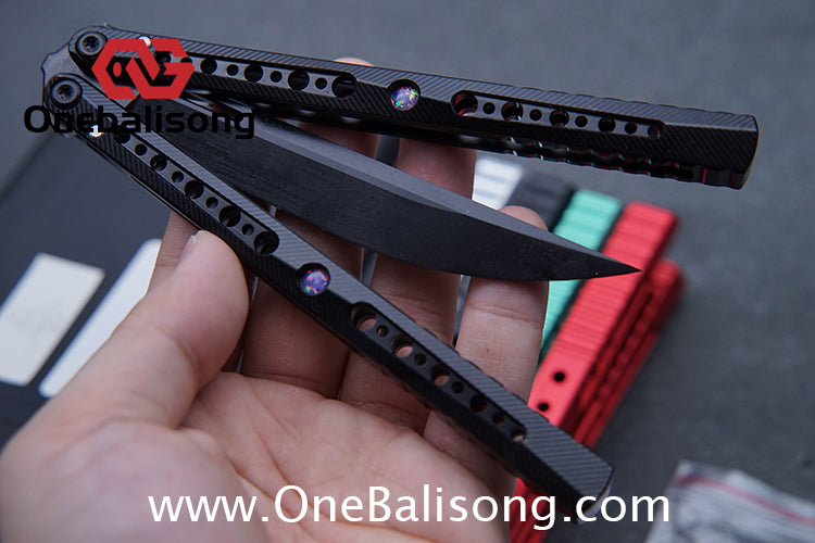 Blade Island Kongming Balisong 7075 Aluminum Alloy Handle 440c Stainless Steel Blade Bushings