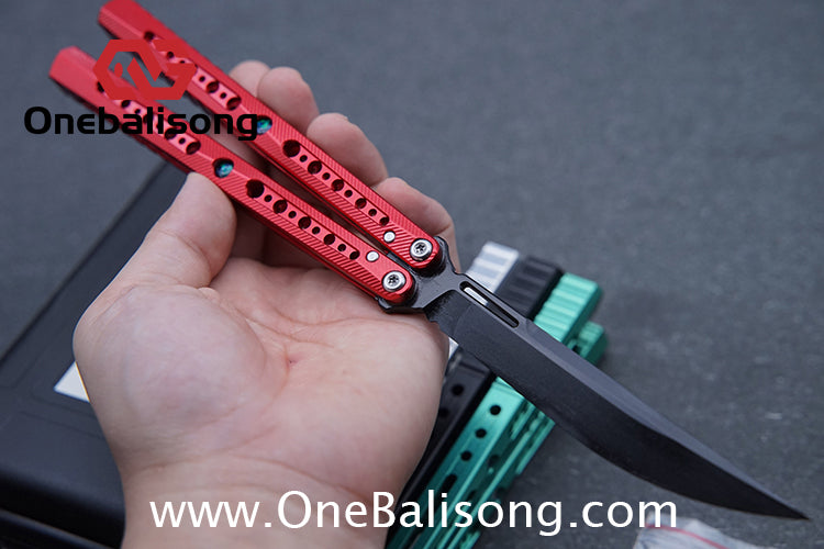 Blade Island Kongming Balisong 7075 Aluminum Alloy Handle 440c Stainless Steel Blade Bushings