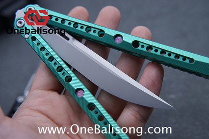 Edge Isle Kongming Balisong 7075 Aluminum Alloy Handle 440c Stainless Steel Blade Bushings