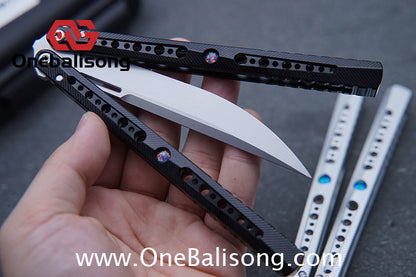 Edge Isle Kongming Balisong 7075 Aluminum Alloy Handle 440c Stainless Steel Blade Bushings
