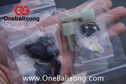 Baliplus BM99 Necron Balisong Clone Sandwich Titanium/G10+Stainless Steel Handle Live/Fake Blade Bushing