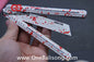 TITAN Cut off Worries Balisong TC21 Titanium Alloy Handle M390 Stainless Steel Blade Bushing