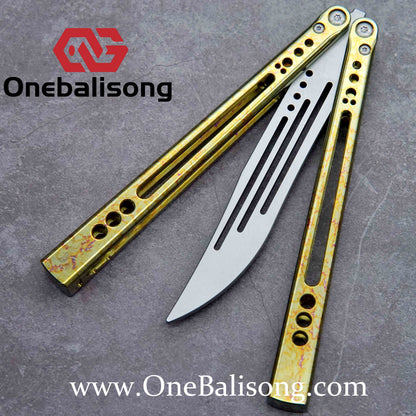theone GALE clone Titanium alloy handle stainless steel blade Bushing