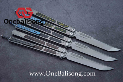 Maxace Covenant-III Butterfly Trainer Knife TC Handle M390 Blade Bushing System EDC Tools Smooth Flipping Gifts Folding Knives