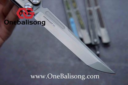 Maxace Covenant-III Butterfly Trainer Knife TC Handle M390 Blade Bushing System EDC Tools Smooth Flipping Gifts Folding Knives