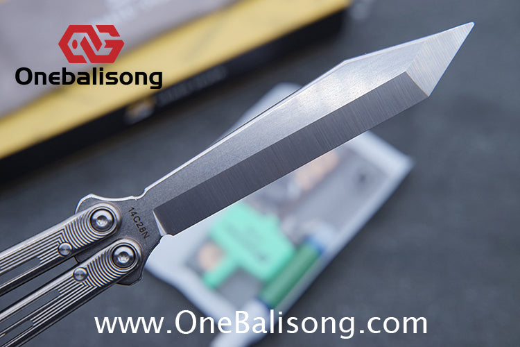 ARMED SHARK Titanium REP SE Balisong Clone TC4 Titanium Alloy Handle 5CR15 Stainless Steel Blade