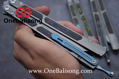 Maxace Covenant-III Butterfly Trainer Knife TC Handle M390 Blade Bushing System EDC Tools Smooth Flipping Gifts Folding Knives