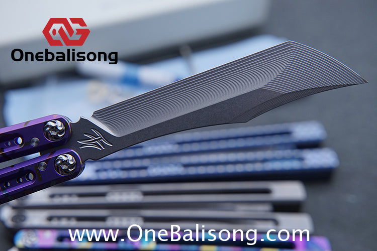 Baliplus Medusa Clone Balisong TC4 Titanium Alloy Handle VG10 Stainless Steel Blade Bushing