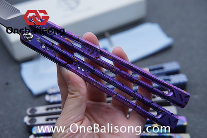 Baliplus Medusa Clone Balisong TC4 Titanium Alloy Handle VG10 Stainless Steel Blade Bushing