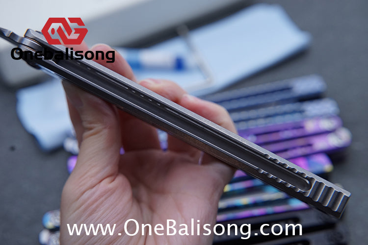 Baliplus Medusa Clone Balisong TC4 Titanium Alloy Handle VG10 Stainless Steel Blade Bushing