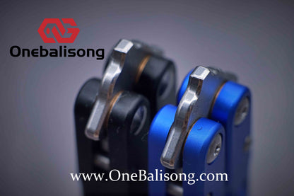 Theone Aluminum Falcon Balisong Clone Aluminum alloy-handle stainless steel blade bushings