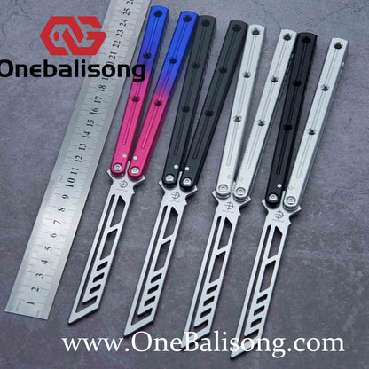 baliplus 7075 kraken trainer Side slot version v3 clone Aluminum alloy handle stainless steel blade Bushing