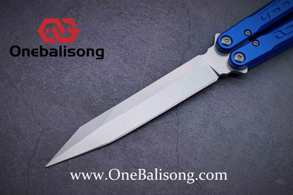 Theone Aluminum Falcon Balisong Clone Aluminum alloy-handle stainless steel blade bushings