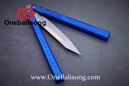 Theone Aluminum Falcon Balisong Clone Aluminum alloy-handle stainless steel blade bushings