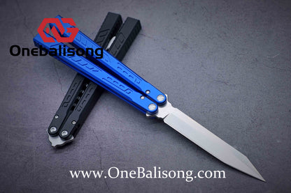 Theone Aluminum Falcon Balisong Clone Aluminum alloy-handle stainless steel blade bushings