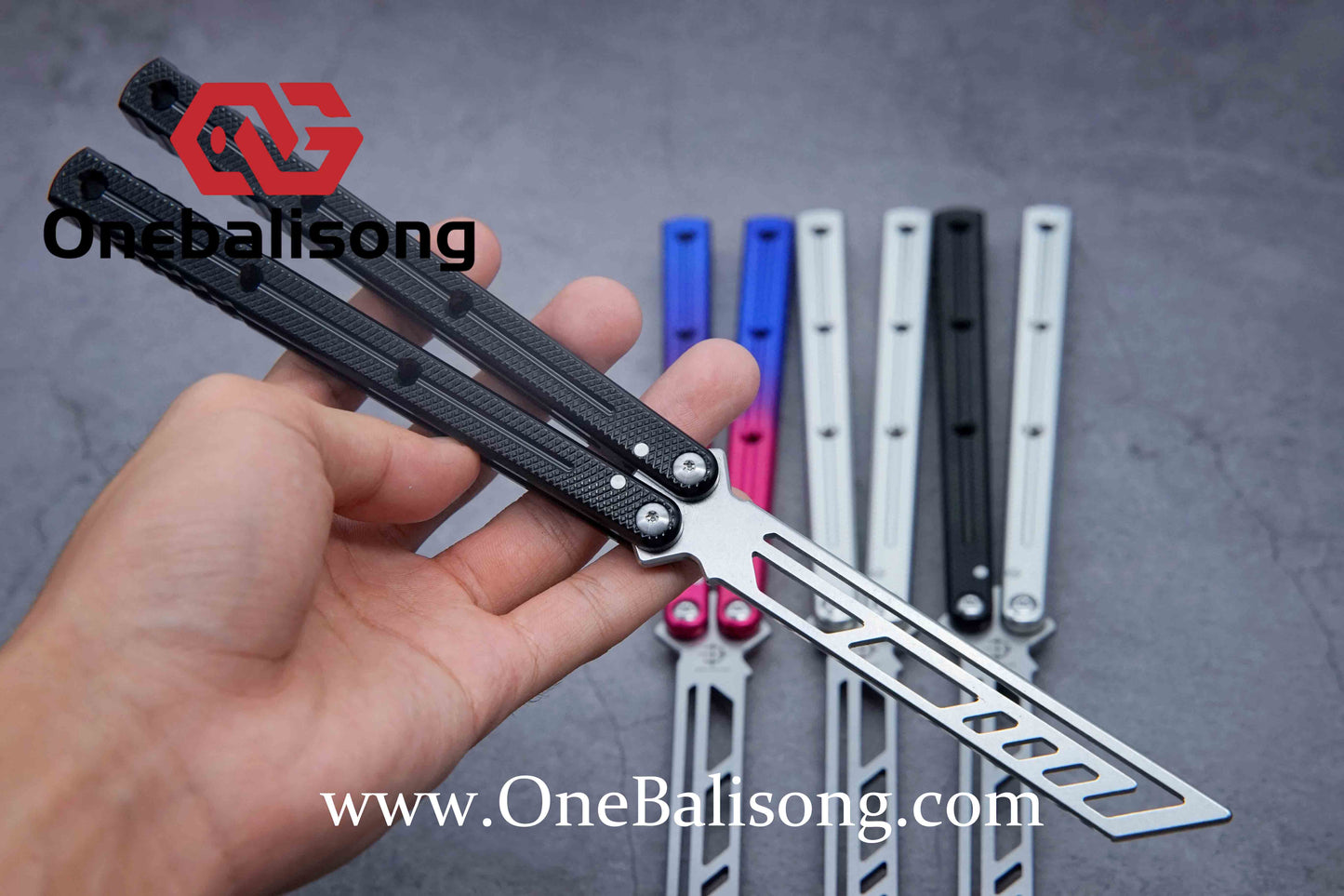 baliplus 7075 Side slot version kraken v3 clone Aluminum alloy handle stainless steel blade Bushing