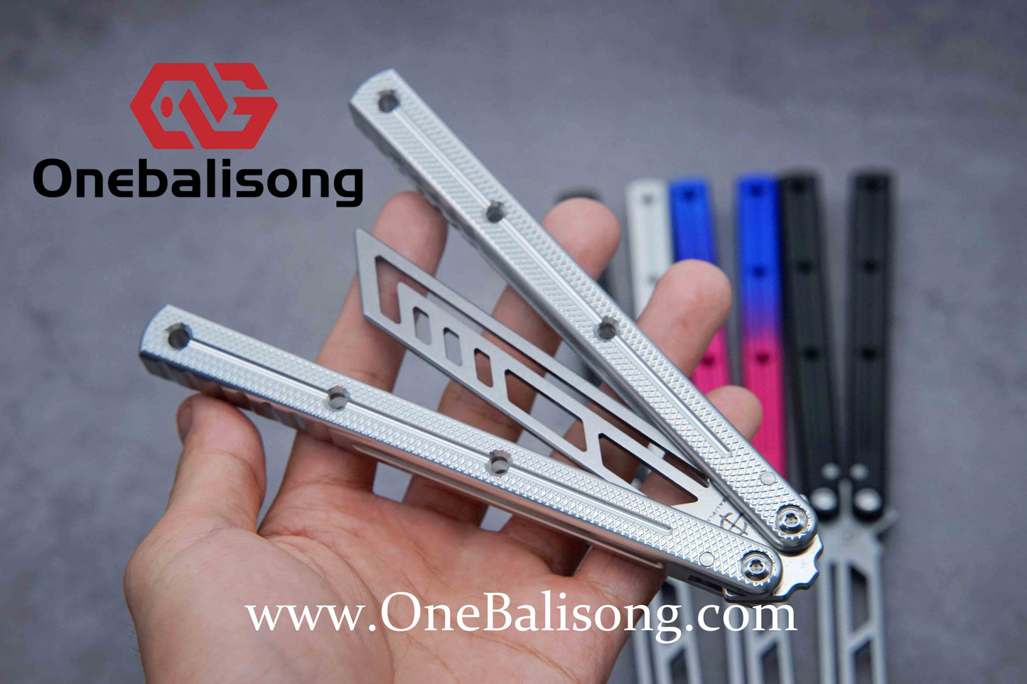 baliplus 7075 Side slot version kraken v3 clone Aluminum alloy handle stainless steel blade Bushing