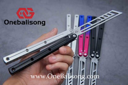baliplus 7075 kraken trainer Side slot version v3 clone Aluminum alloy handle stainless steel blade Bushing
