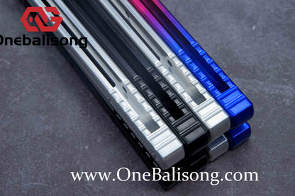 baliplus 7075 kraken trainer Side slot version v3 clone Aluminum alloy handle stainless steel blade Bushing